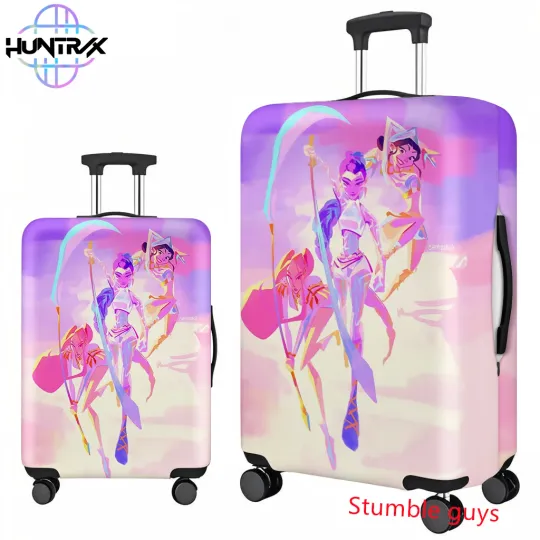 Discover Anime Kpop Demon Hunters Suitcase Cover Fits 18-32 Inch Luggage Travel Protector For Fans