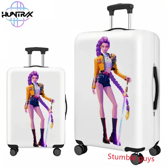 Discover Kpop Demon Hunters Luggage Protector Cover Fits 18-32 Inch Suitcases Travel Protector