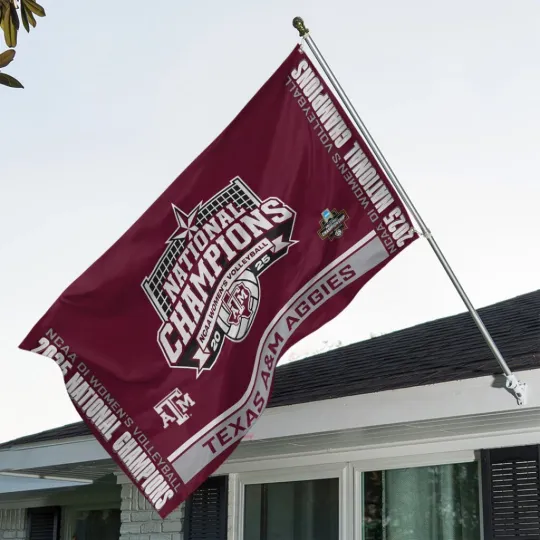 Discover Texas A&M Aggies Women’s 2025 Volleyball National Champions 3D Double-side House
