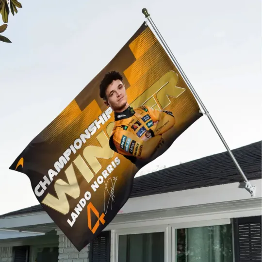 Discover 1Mc.Laren x 1Lando 1Norris World Champion 2025 3D Double-side House Flag