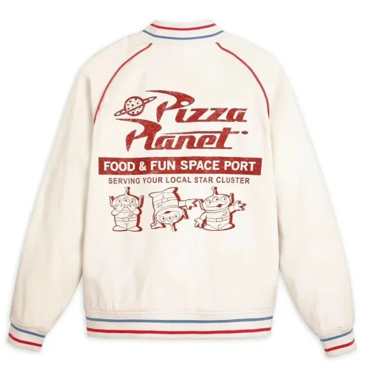 Discover TOY STORY PIZZA PLANET ZIP UP JACKET Bomber - Brand New Retro Style XXL