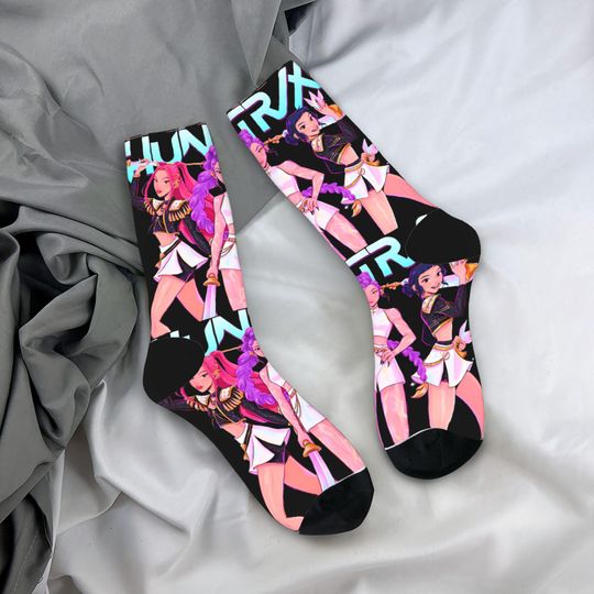 Kpop Demon Hunters Huntrix Socks, Girls Kids Socks, Mira Rumi Zoey Socks, Unique Kpop Gift