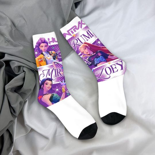 Discover Kpop demon hunters Huntrix socks, Huntrix Girls Socks, Kpop Kids Socks, Mira Rumi Zoey Socks, Kid socks, Kpop Huntrix socks,Unique Kpop Gift