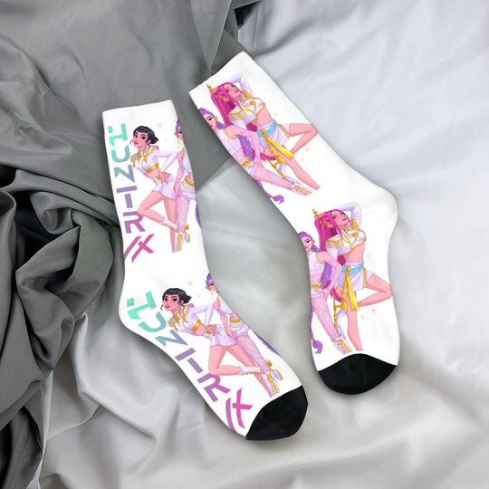 Discover Kpop Demon Hunters Huntrix Socks, Girls and Kids Kpop Socks, Mira Rumi Zoey Socks, Unique Kpop Gift