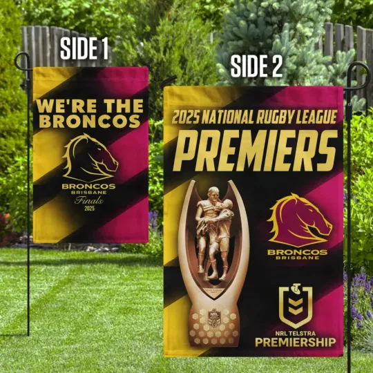 Brisbane Broncos 2025 Double-side Garden Flag