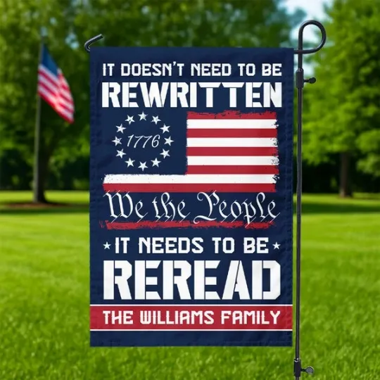 Discover Custom Name 250 Years of American Flag We The People Patriotic Garden Flag Gift