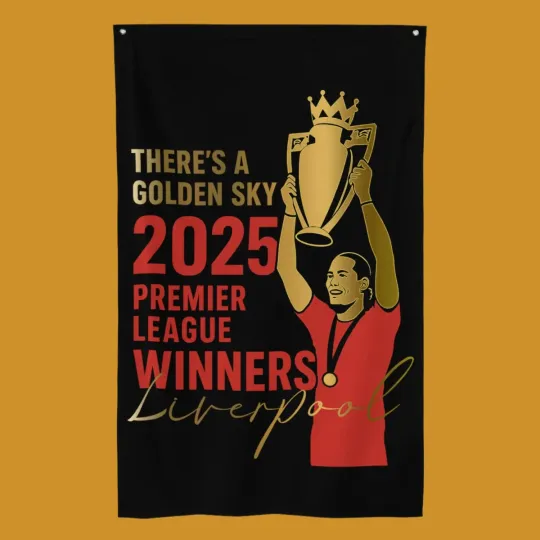 Discover LFC Golden Sky 2025 Champions Edition Flag