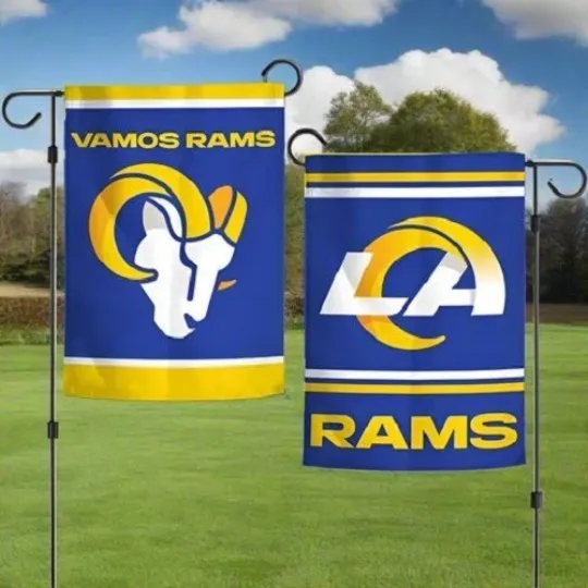 Discover LA Rams Slogan Reversible Garden Flag