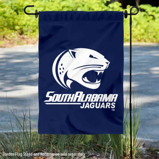 Discover South Albm Jaguars Blue Red Garden Flag