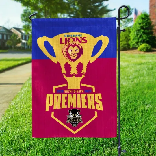 Discover Brisbane Lions Premiers 2025 Double-side Garden Flag