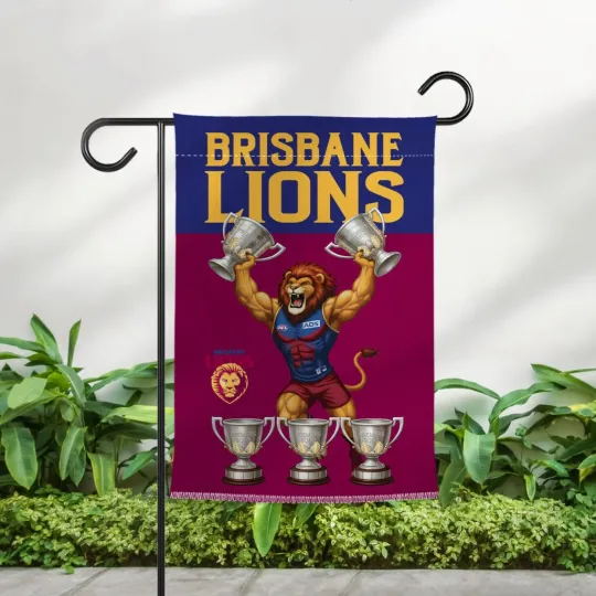 Discover Brisbane Lions Double-side Garden Flag