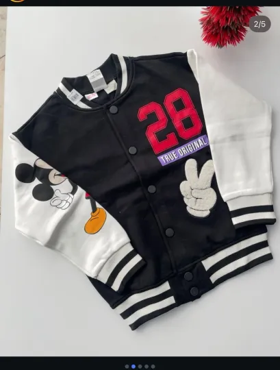 Discover New Zara Kids Unisex Mickey Mouse Bomber Jacket Size 4 5 Years Multicolor Y1029C