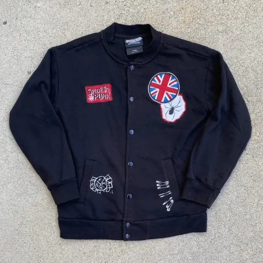 Marvel Spider-Man: Across the Spider-Verse Spider-Punk Bomber Jacket Youth XL