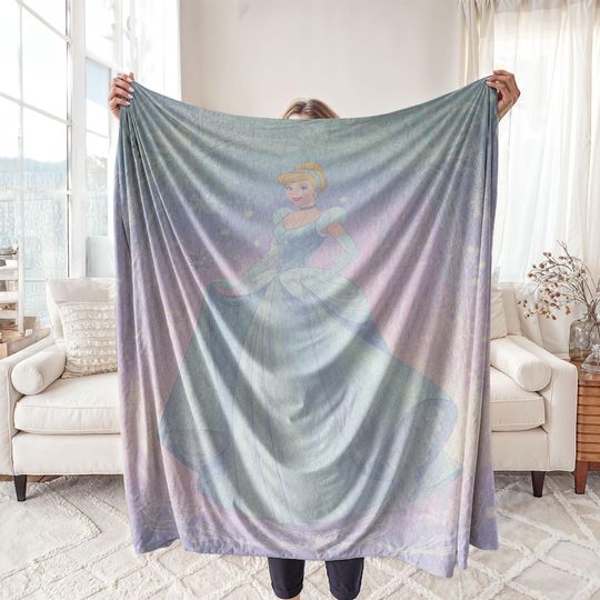 Discover Minky Blanket, Sherpa Fleece, Velveteen Plush, Disney Princess Cinde, Fairytale Movie, Magical Kingdom, Daughter Gift, Girls Room Decor