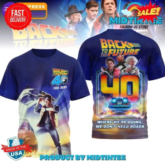 Back to the Future 40th Anniversary 2025 Limited 3D Shirt