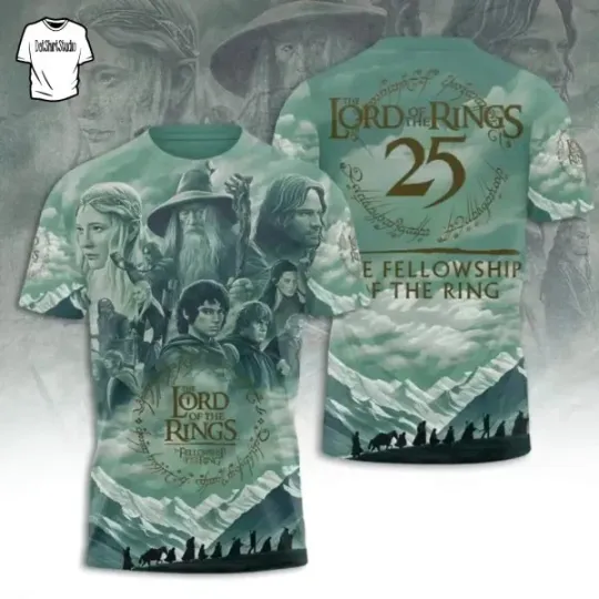 Discover The Lord OF The Ring 25th Anniversary Edition T-Shirt 3D