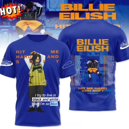 Billie Eilish Hit Me Hard And Soft Tour 2025 3D T-Shirt