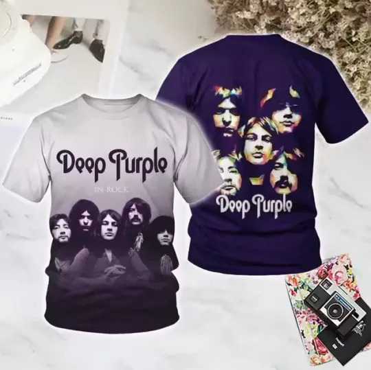 Deep Purple In Rock 3D All Over Print T-Shirt Classic Rock Band