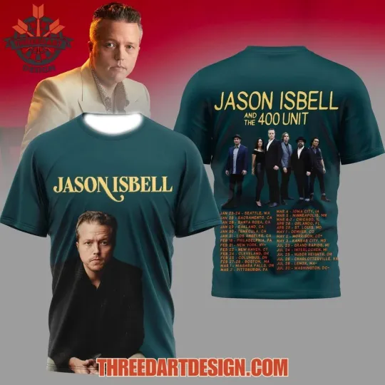 Discover Jason Isbell And The 400 Unit 2026 3D T-Shirt