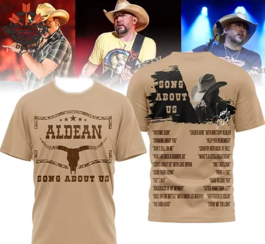 Jason Aldean Song About Us 3D T-Shirt