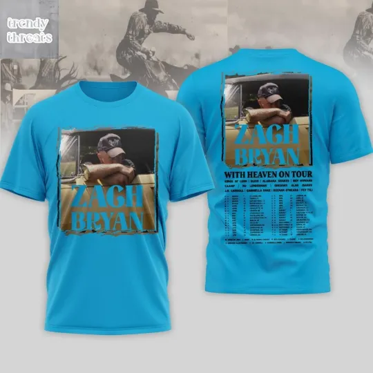 Discover Zac Bryan With Heaven On Tour Style3 3D AOP Shirt