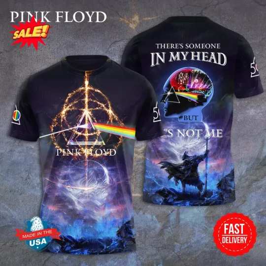 Pink Floyd 3D T-Shirt In My Head All Size Gift For Fan