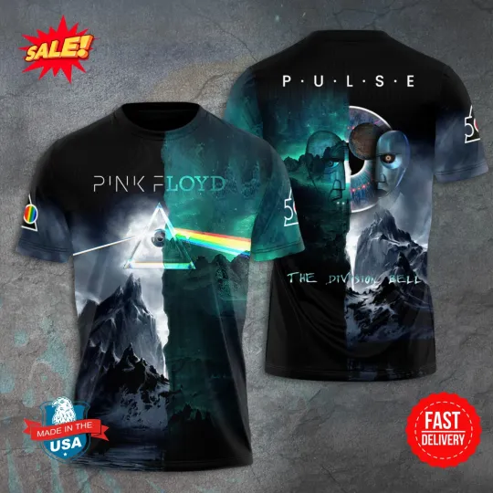 Pink Floyd The Division Bell 3D T-Shirt Full Size