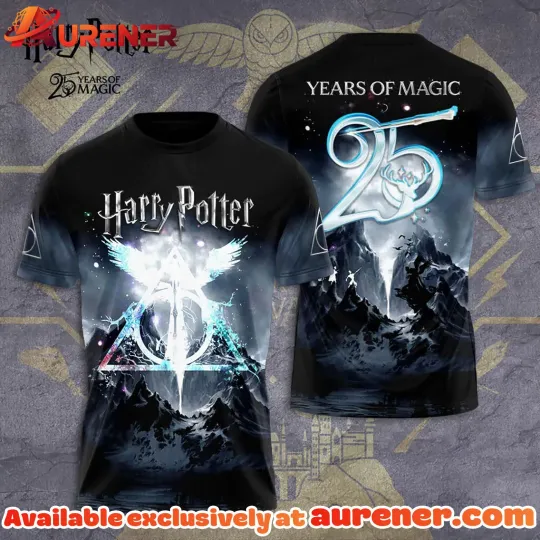 Discover Harry Potter 25th Anniversary 2026 3D T-shirt