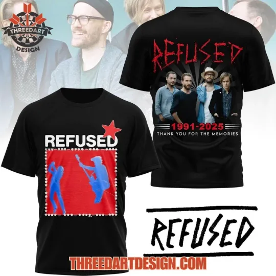 Discover Refused 1991-2025 Thank You 3D T-Shirt