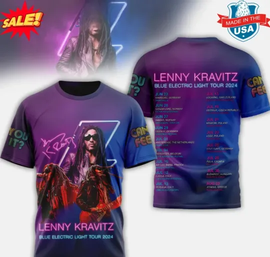 Lenny Kravitz HOT NEW 3d shirt All sizes