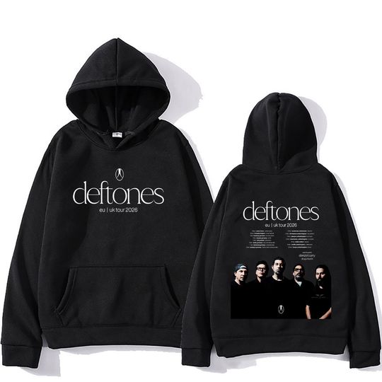 Discover Deftone Rock Band Hoodies Deftone EU UK Tour 2026 Pullovers Men Women