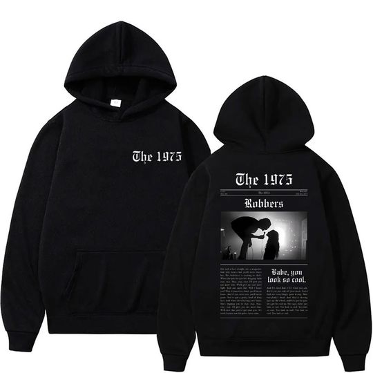 British Band The 1975 Live From Gorilla Robbers Babe You Look So Cool Graphic Hoodie