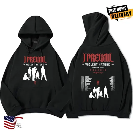 I Prevail VIOLENT NATURE Tour 2026 Hoodie