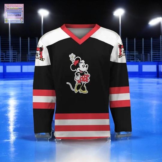 Discover Custom Classic Minnie Color Hockey Jersey for Men and Fans