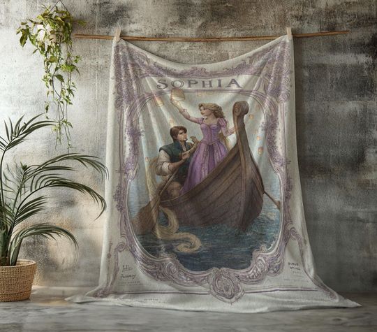 Discover Sherpa Fleece, Velveteen Plush, Personalized Princess, Custom Name Fairytale, Daughter Birthday, Romantic Movie, Love Story