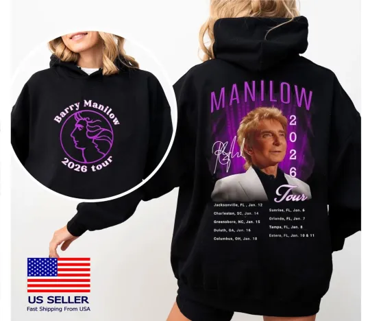 Discover Manilows 2026 Tour Hoodie