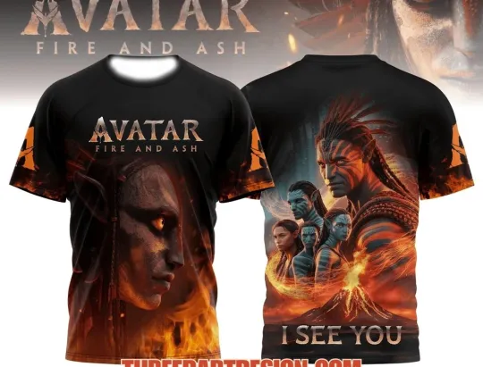 Discover Avatar Fire And Ash I See You 3D T-Shirt