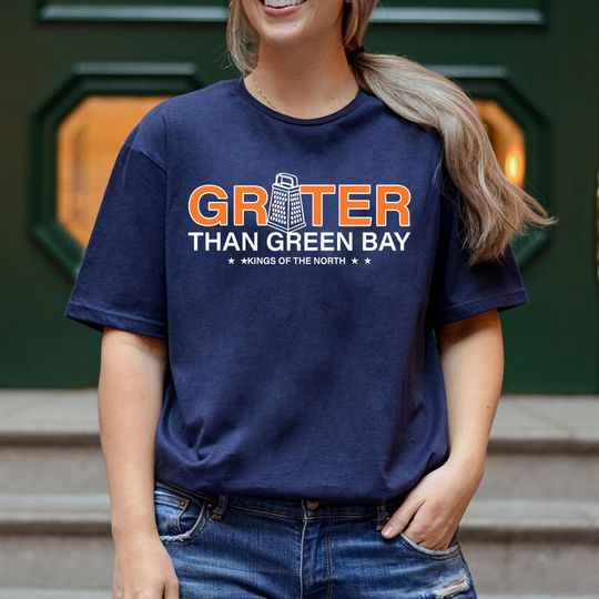 Discover Grater Than Green Bay Kings Of The North Chicago Football Shirt, Chicago NFC North Champions Tshirt, Gift for Fans, Game Day