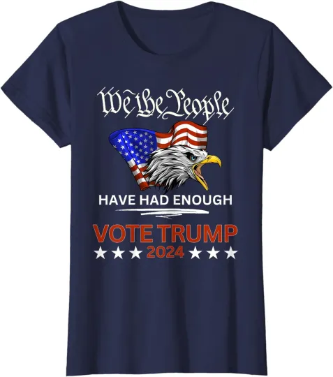 Discover Pro Republican VOTE TRUMP 2024 We The People Ladies' Crewneck T-Shirt