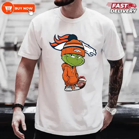 Discover Denver Broncos funny character Football TShirt - Full Color, Full Size