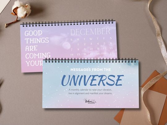 Discover 2026 Law of Attraction Manifestation Desk Calendar Spiritual Daily Motivation Mindset Affirmations