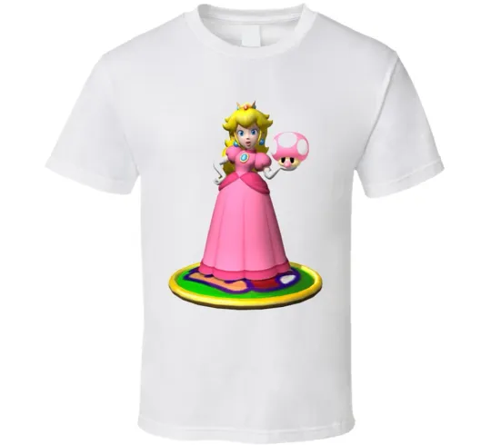 Princess Peach Super Mario Video Game T-Shirt