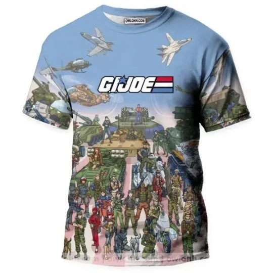 Discover Real American Heroes Group Gi Joe 3D T-Shirt for Men and Women Birthday Gift