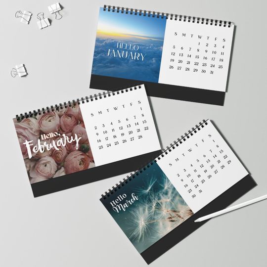 Discover Botanical Desk Calendar 2026 - Monthly Nature Photography
