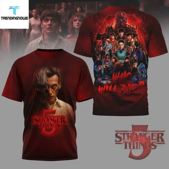 Discover Strangers Things Season 5 Character T-Shirt All Over Print Movie Fans