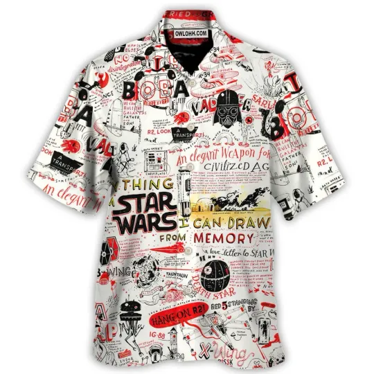 Discover Starwars All Funny Quotes Comic Style 8211 Hawaiian Shirt 8211 Owl Ohh_x1w_10
