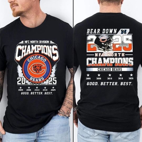 Discover King Of The North Chicago Bear T shirt, 2025 NFC Champions Tshirt
