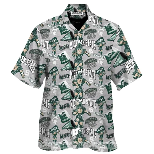 Discover Michigan State Spartans Hawaiian Shirt_7ba_6
