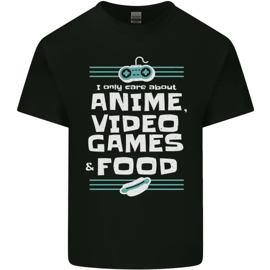 Discover Anime Video Games & Food Funny Kids T-Shirt Childrens