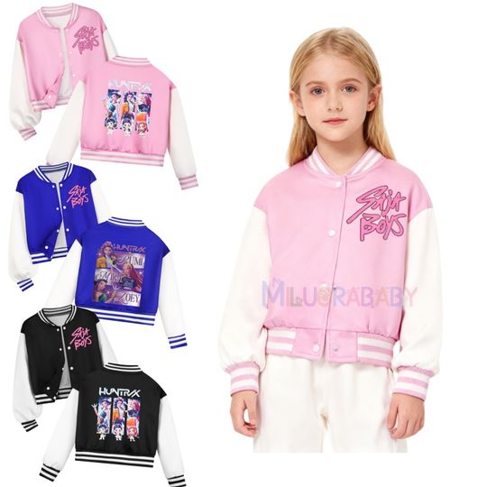 Discover Spring Autumn Boys Girls Jacket Anime KPop Demon Hunters Baseball Uniform